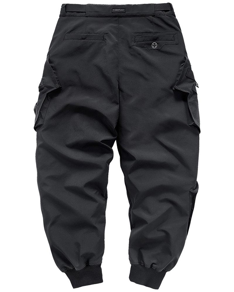 Techwear Airborne Multi-Pocket Black Cargo Pants - Image 10