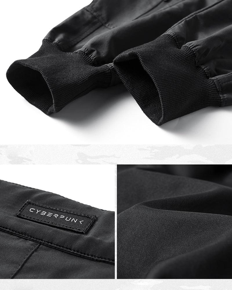 Techwear Airborne Multi-Pocket Black Cargo Pants - Image 14