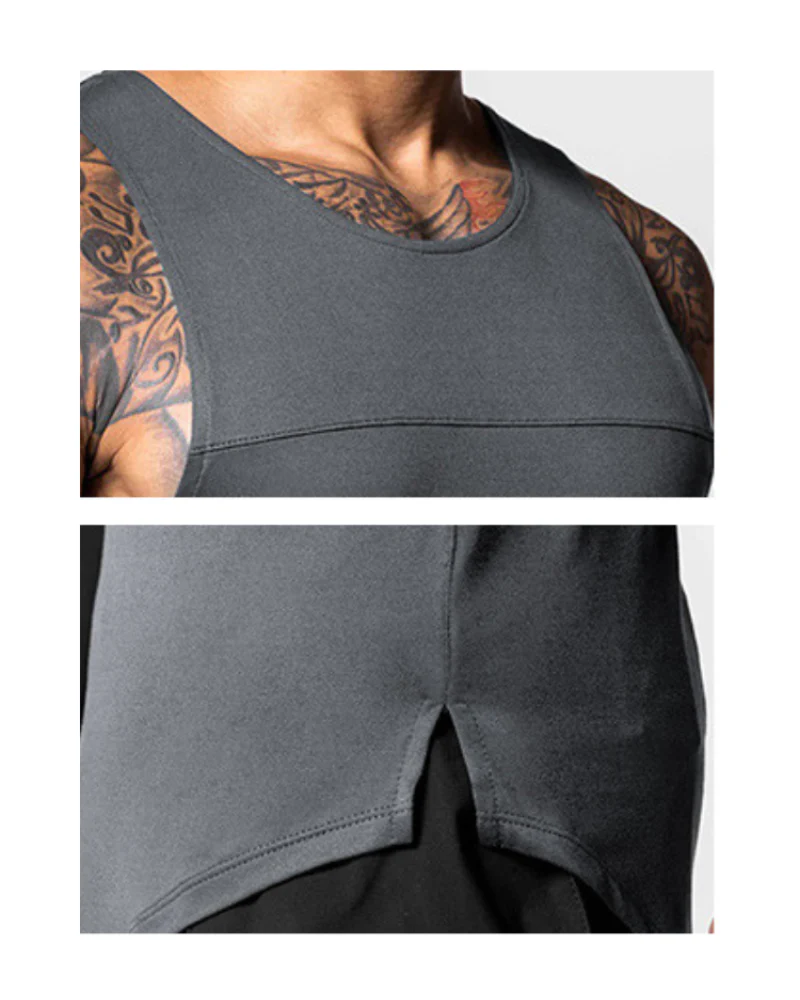 Techwear Base Layers Mens Sleeveless T-Shirt | Muscle Shirt - Image 21