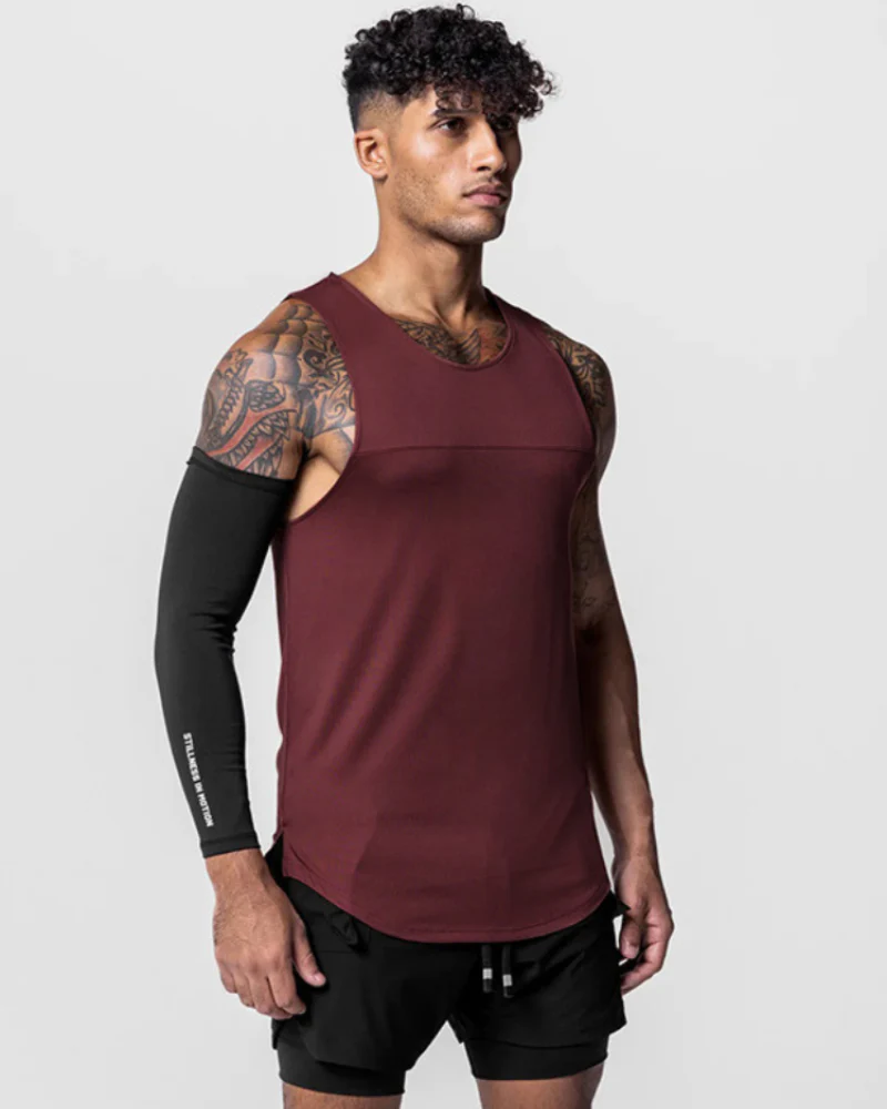 Techwear Base Layers Mens Sleeveless T-Shirt | Muscle Shirt - Image 6