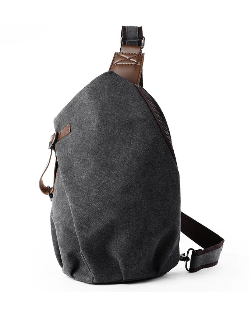 Techwear Canvas Sling Backpack - Image 2