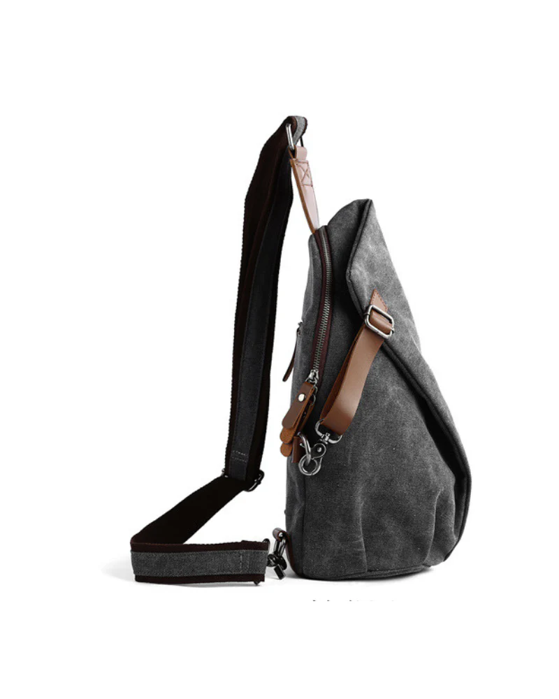 Techwear Canvas Sling Backpack - Image 3