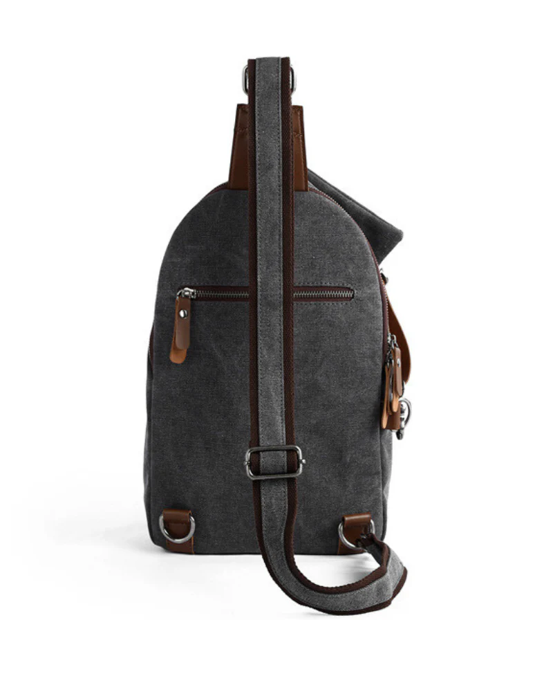 Techwear Canvas Sling Backpack - Image 4