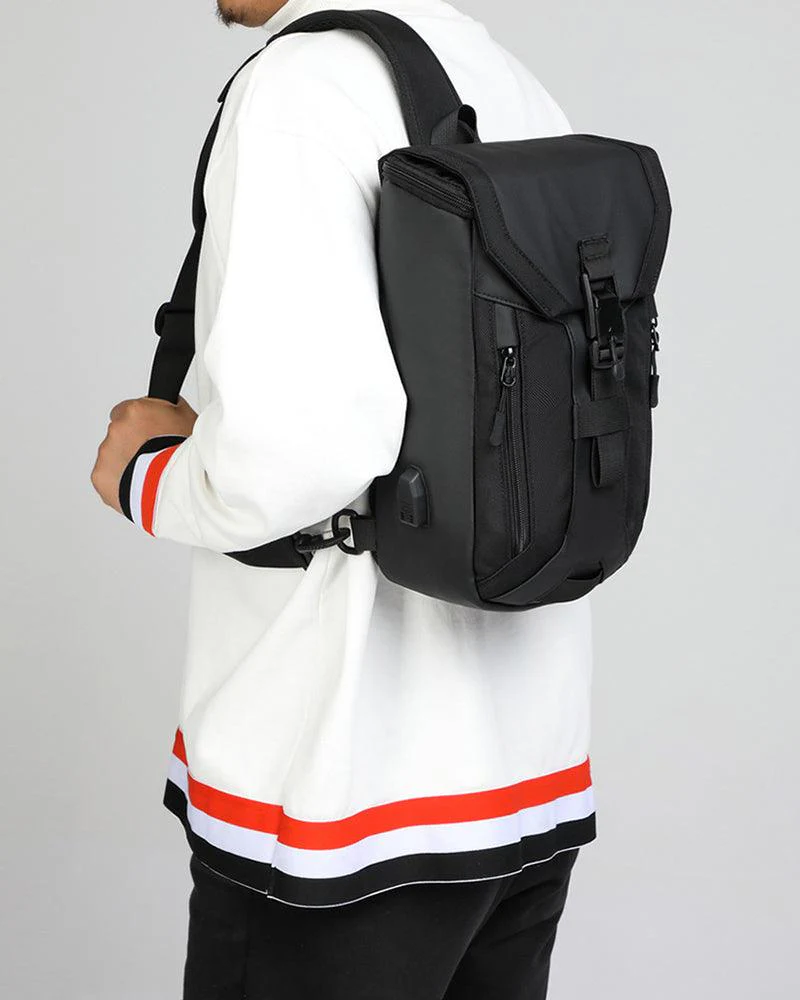 Techwear Casual Travel Waterproof Sling Backpack - Image 3