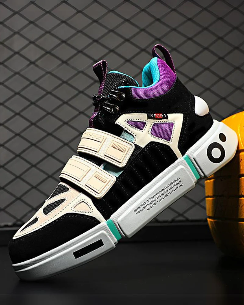 Techwear Color Block Versatile Unisex Sneakers - Image 4