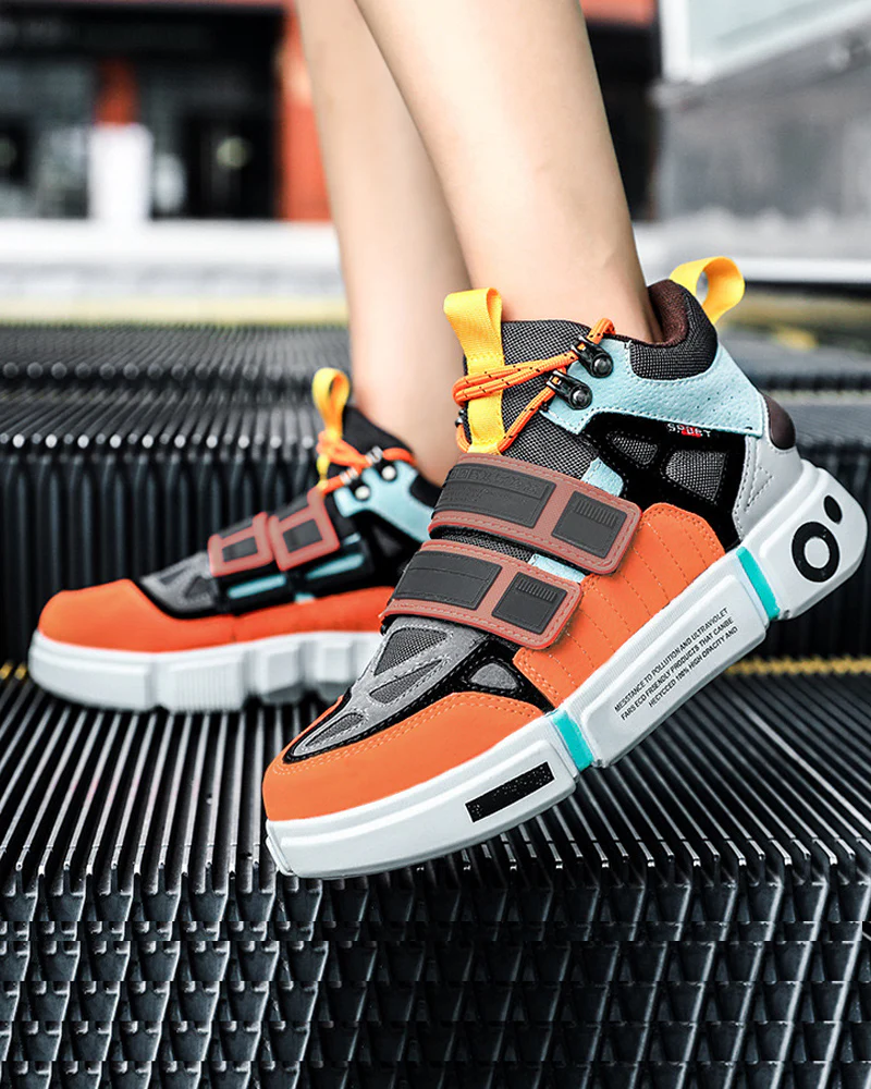 Techwear Color Block Versatile Unisex Sneakers - Image 7