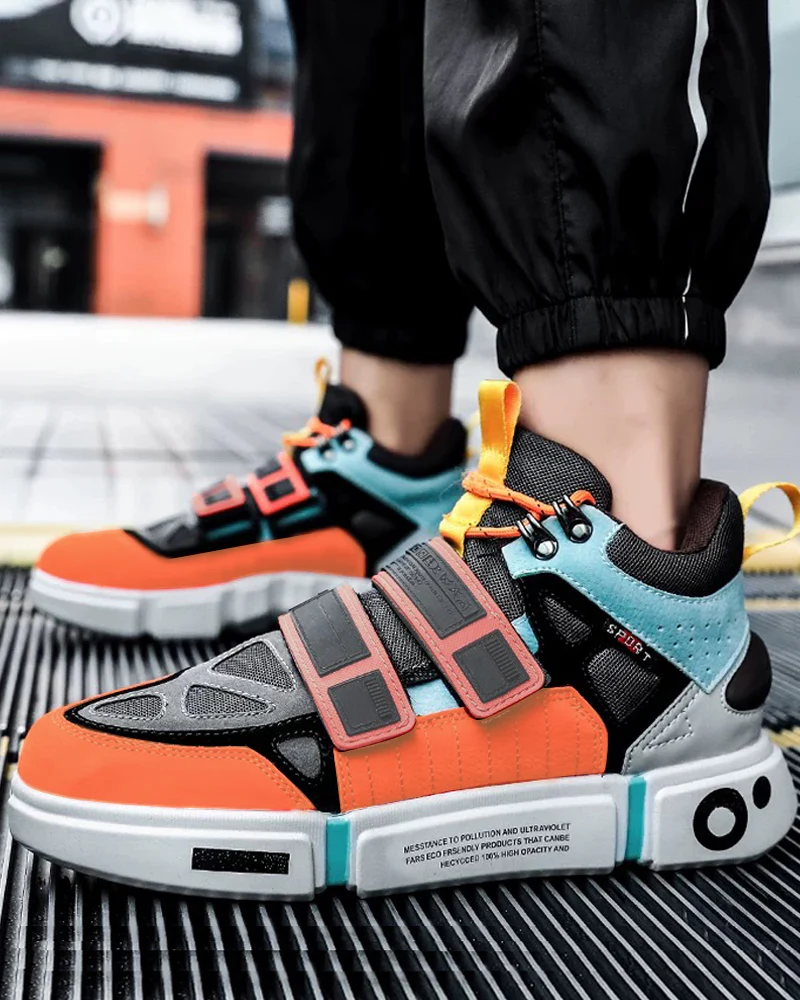 Techwear Color Block Versatile Unisex Sneakers - Image 8