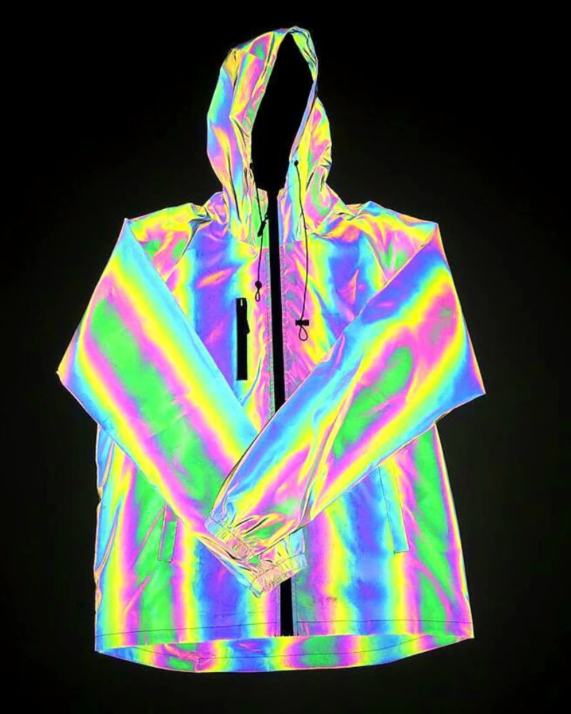 Techwear Colorful Laser Reflective Jacket - Image 2