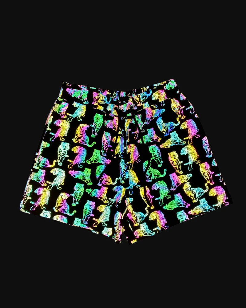 Techwear Colorful Reflective Mens Running Shorts - Image 15