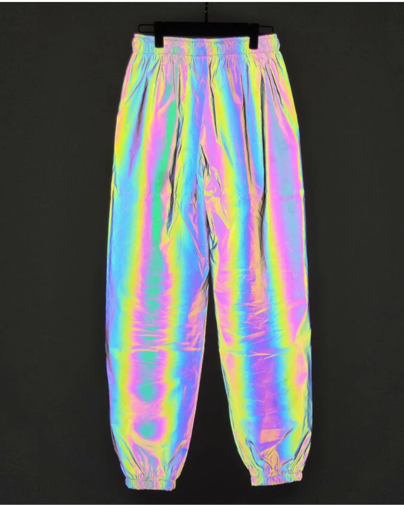 Techwear Colorful Reflective Pants - Image 2