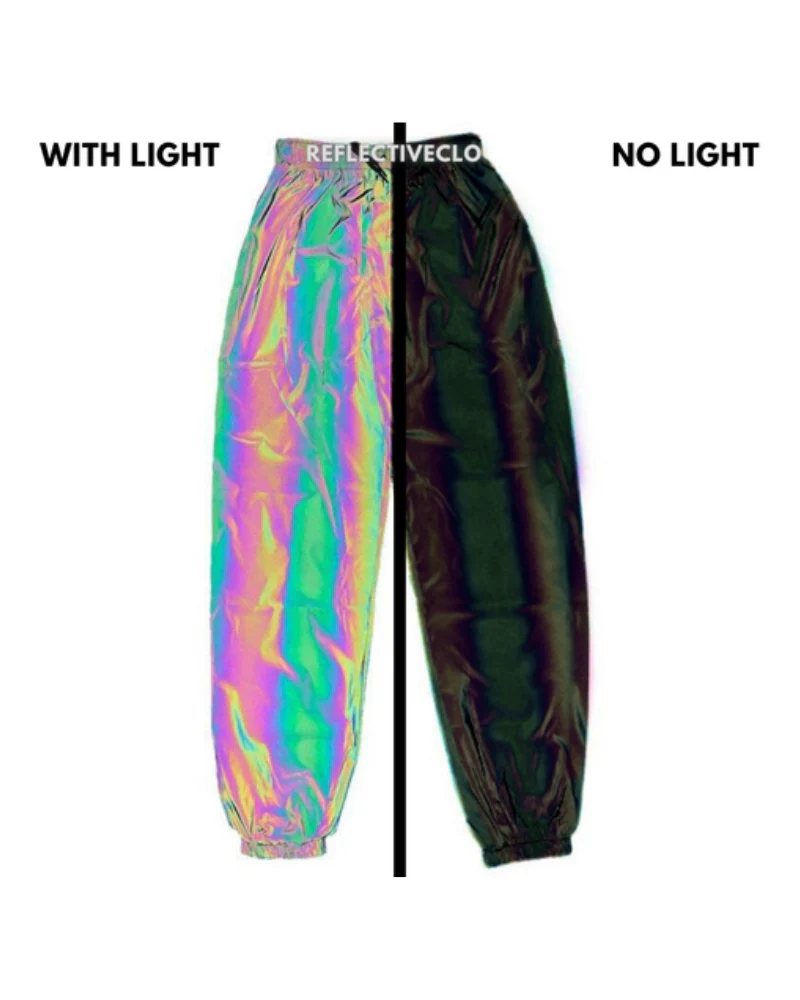 Techwear Colorful Reflective Pants - Image 3