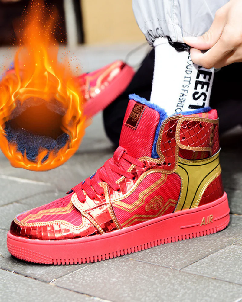 Techwear Coolshine High-Top Platform Unisex Sneakers - Image 11