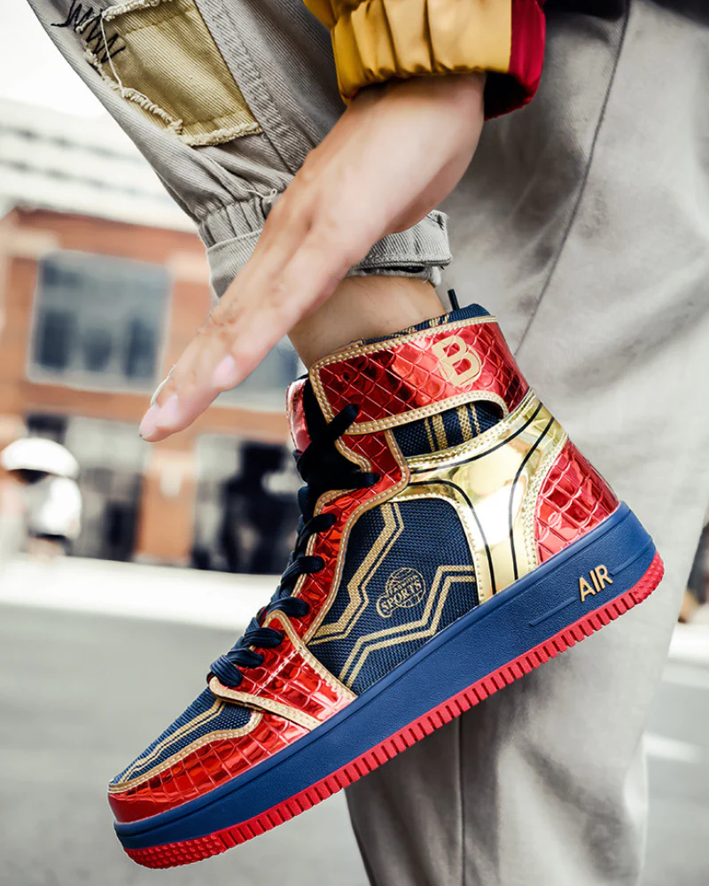 Techwear Coolshine High-Top Platform Unisex Sneakers - Image 13
