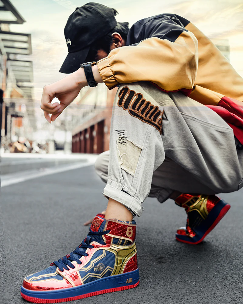 Techwear Coolshine High-Top Platform Unisex Sneakers - Image 4