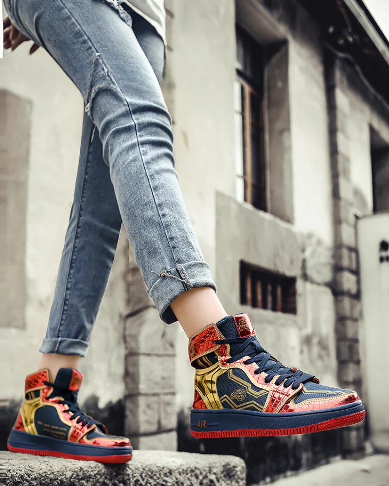 Techwear Coolshine High-Top Platform Unisex Sneakers - Image 5