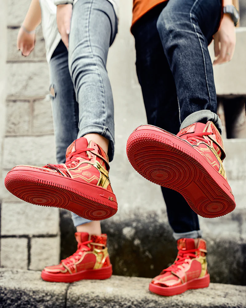 Techwear Coolshine High-Top Platform Unisex Sneakers - Image 7