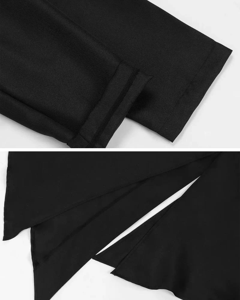 Techwear Costume Irregular Cosplay Long Coat - Image 5