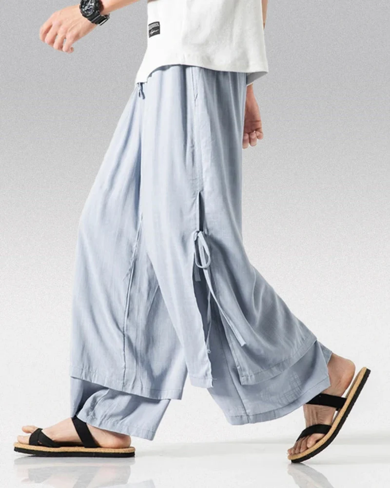 Techwear Cotton Hakama Pants - Image 10