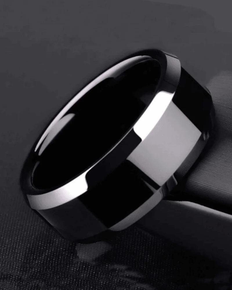 Techwear Custom Engraving Titanium Ring - Image 4