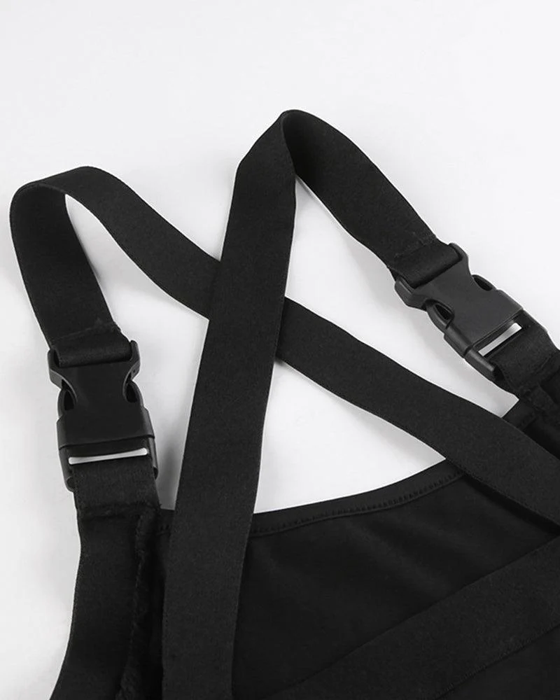 Techwear Cut Out Bodysuit - Image 11