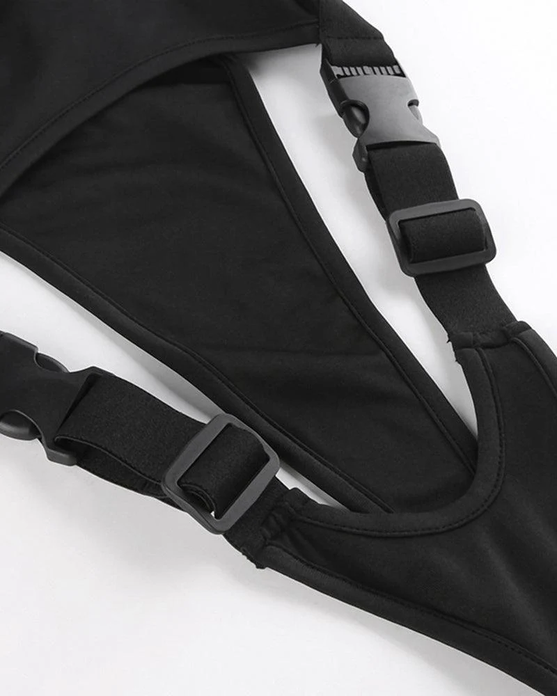 Techwear Cut Out Bodysuit - Image 13