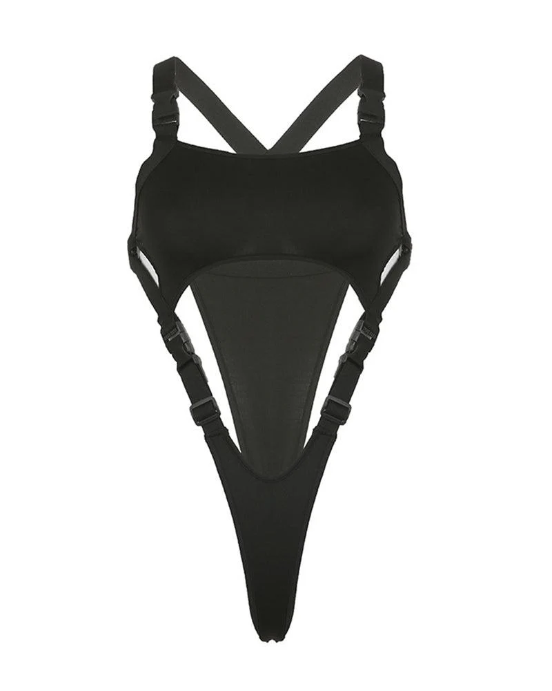 Techwear Cut Out Bodysuit - Image 6