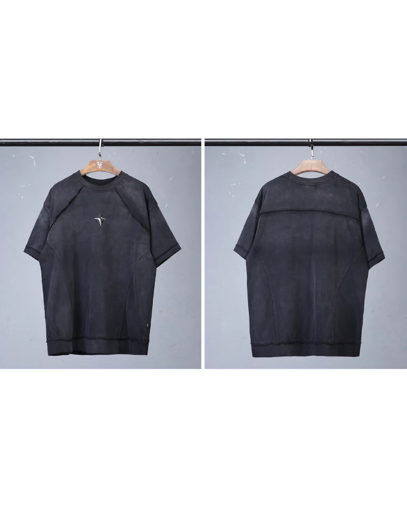 Techwear Distressed Urban Cotton T-Shirt - Image 8