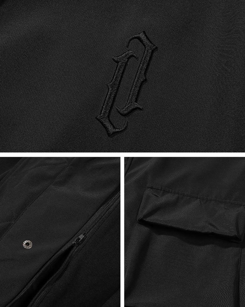 Techwear Fake Two-piece Utility Long Coat - Image 19