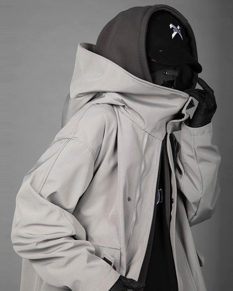 Techwear Fake Two-piece Utility Long Coat - Image 6