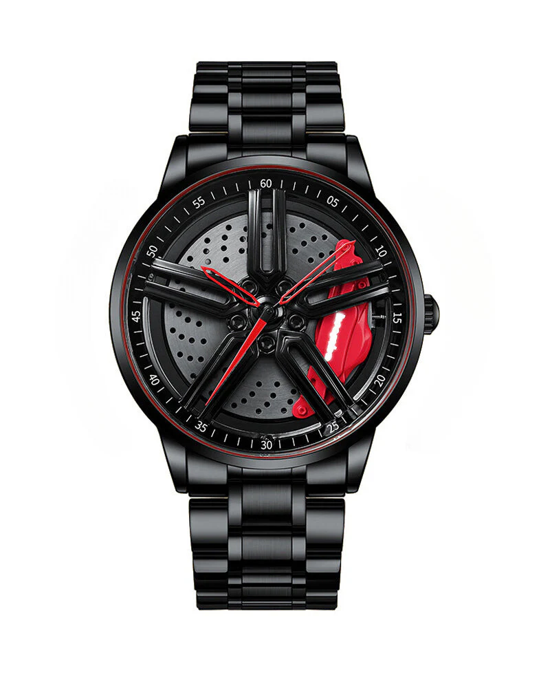 Techwear Fast & Furious Car Wheel Non Spinning Watch - Image 6