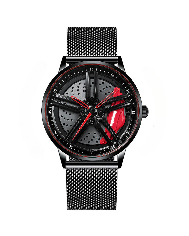 Techwear Fast & Furious Car Wheel Non Spinning Watch - Image 8
