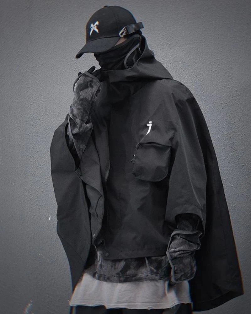 Techwear Functional Cape Jacket - Image 7