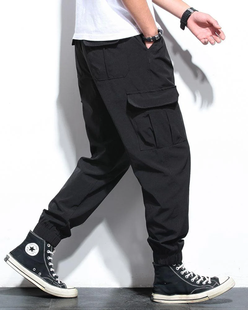 Techwear Ice Silk Camo Cargo Pants - Image 2