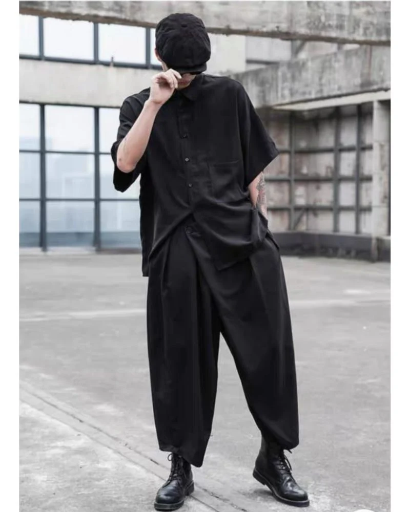 Techwear Japanese High Waist Pants - Image 9
