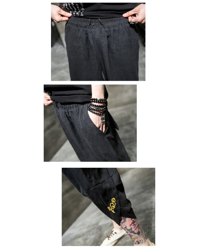 Techwear Japanese Crop Hakama Pants - Image 9