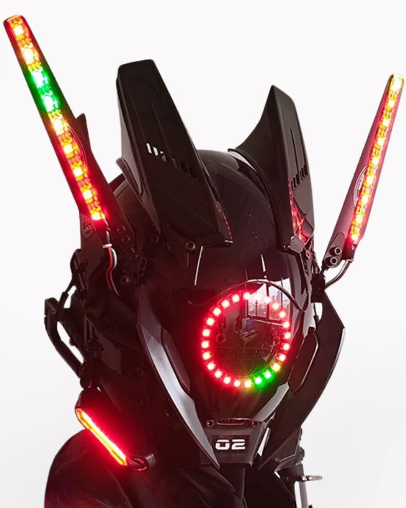 Techwear LED Cyberpunk Helmet Mask - Image 2