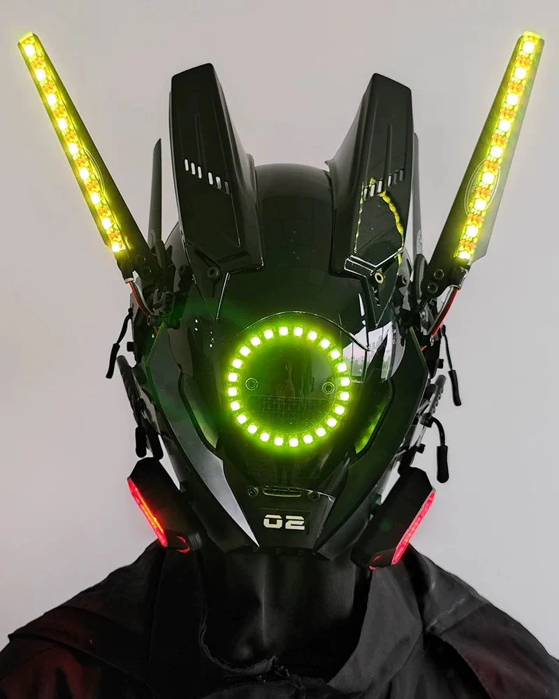 Techwear LED Cyberpunk Helmet Mask - Image 5