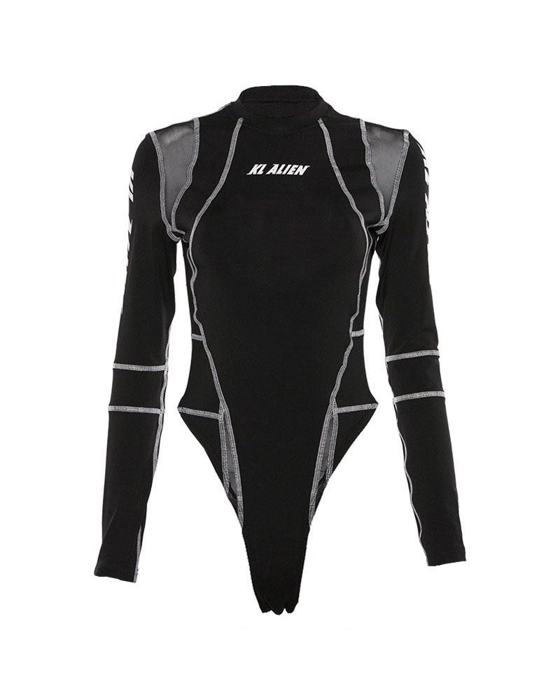 Techwear Long Sleeve Cyber Bodysuit - Image 6
