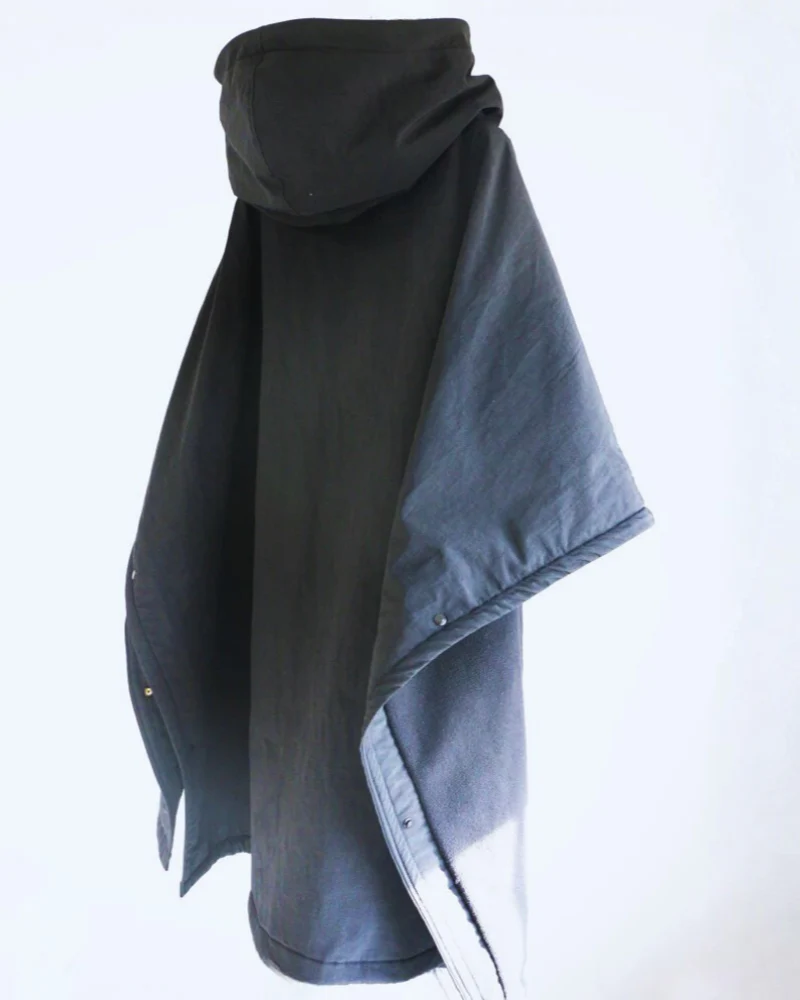 Techwear Loose-Fit Batwing Waterproof Cape Coat - Image 6