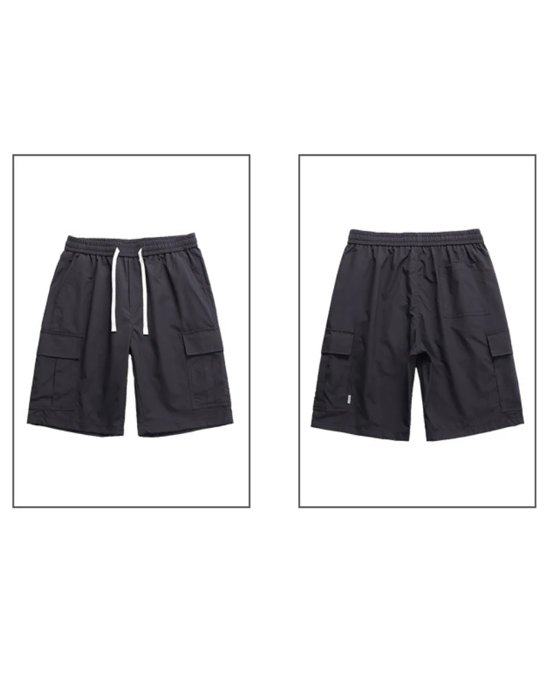 Techwear Men's Summer Ice Silk Cargo Shorts - Image 4
