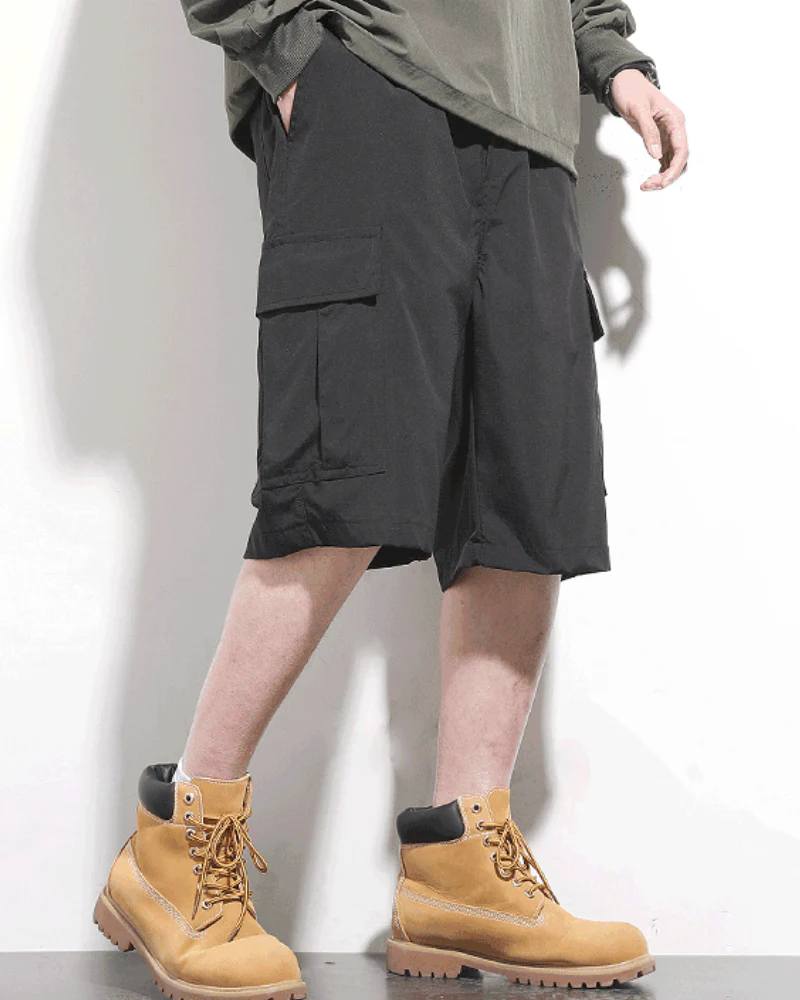 Techwear Men's Summer Ice Silk Cargo Shorts - Image 5