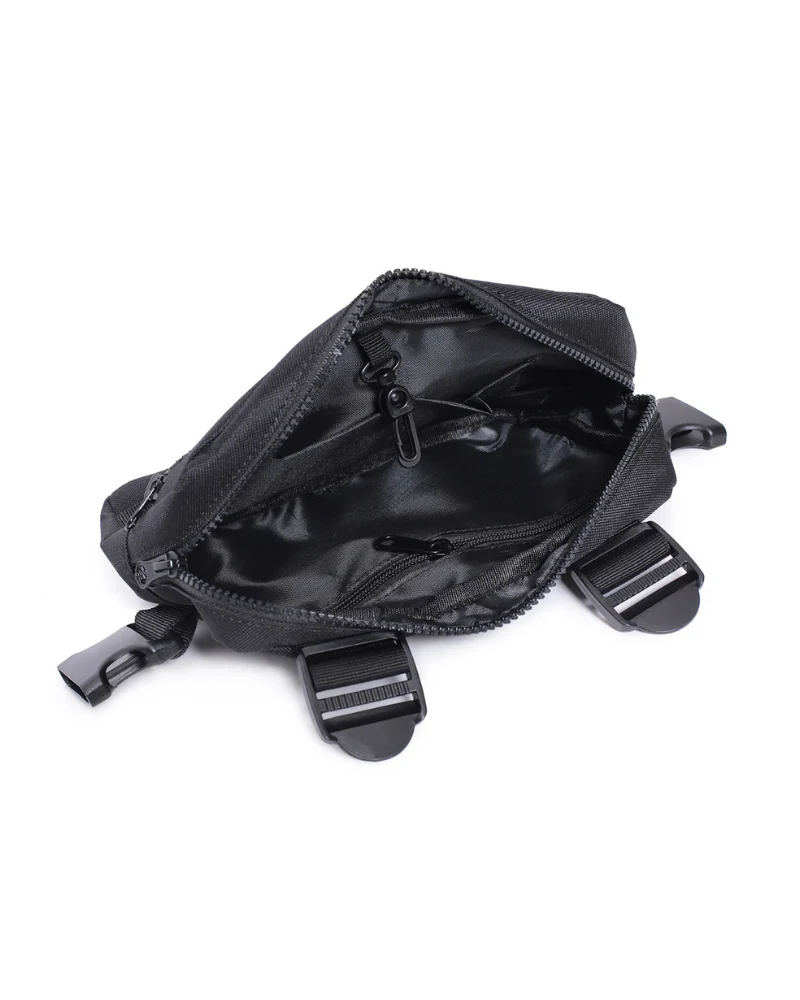 Techwear Mesh Zipper Sports Chest Bag - Image 4