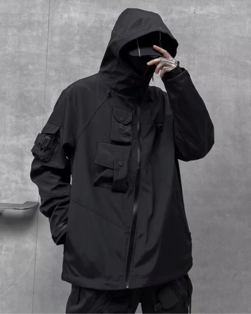 Techwear Multi-pocket Functional Jacket - Image 3