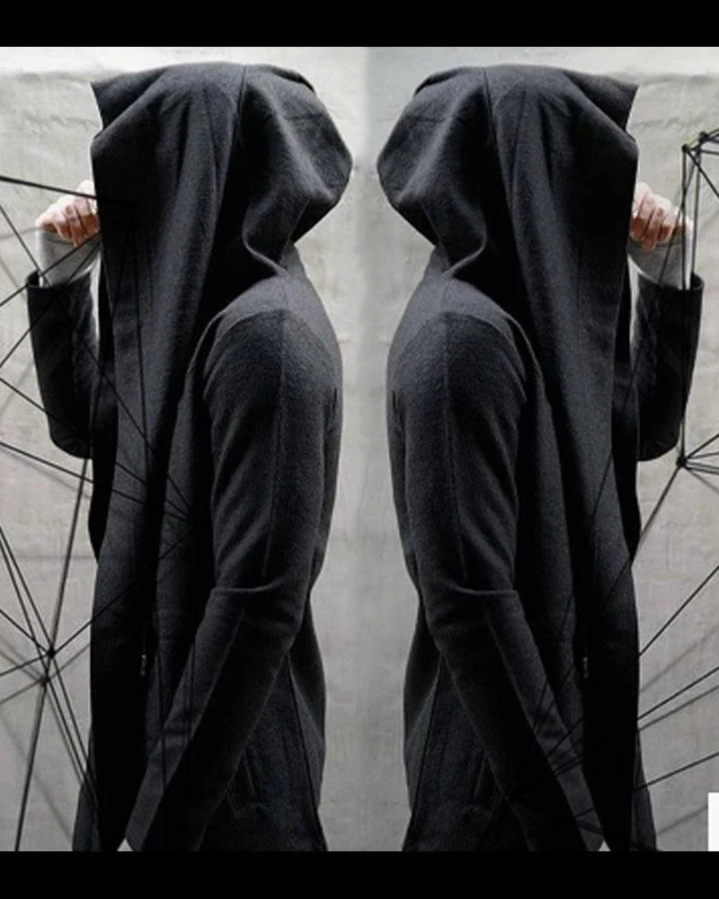 Techwear Ninja Costume Long Cloak Coat - Image 5