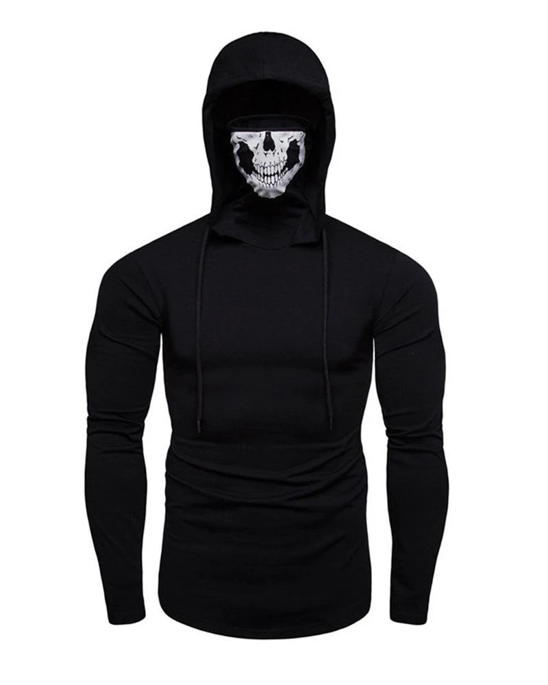 Techwear Ninja Skull Mask Hoodie - Image 3