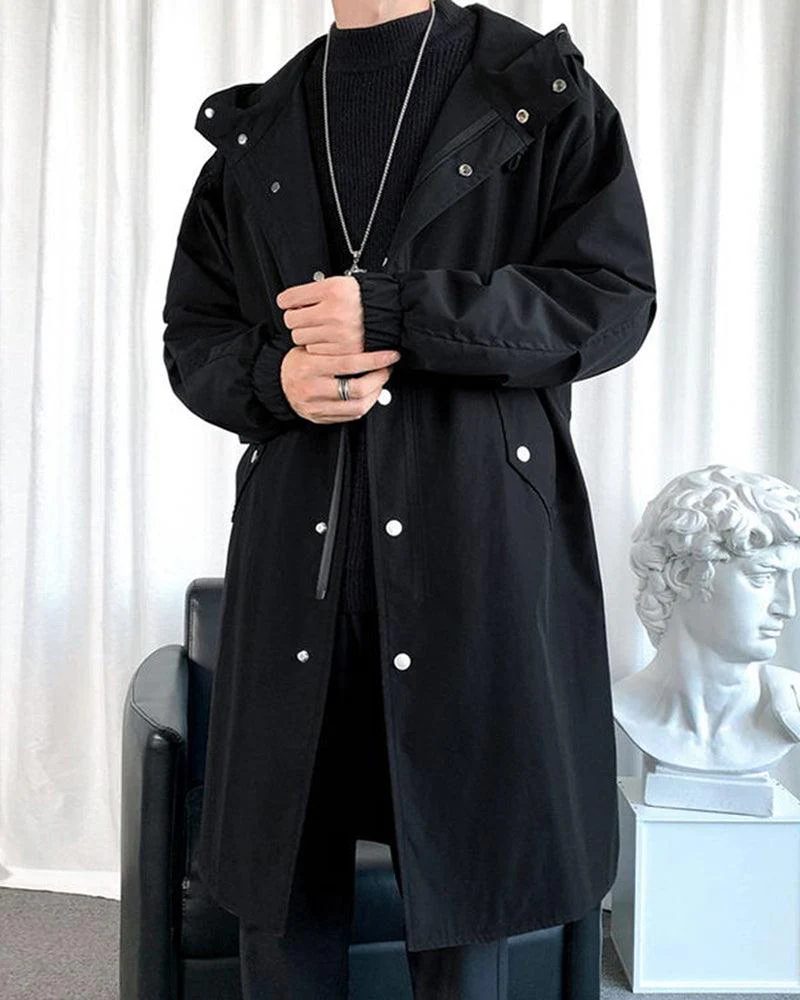 Techwear Outfits Long Jacket Coat - Image 11