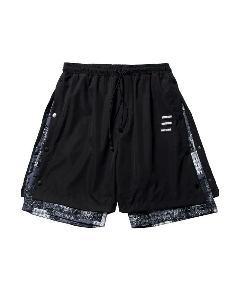 Techwear Patchwork Men Cargo Shorts - Image 3