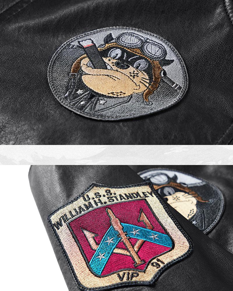 Techwear PU Bomber Jacket - Image 8