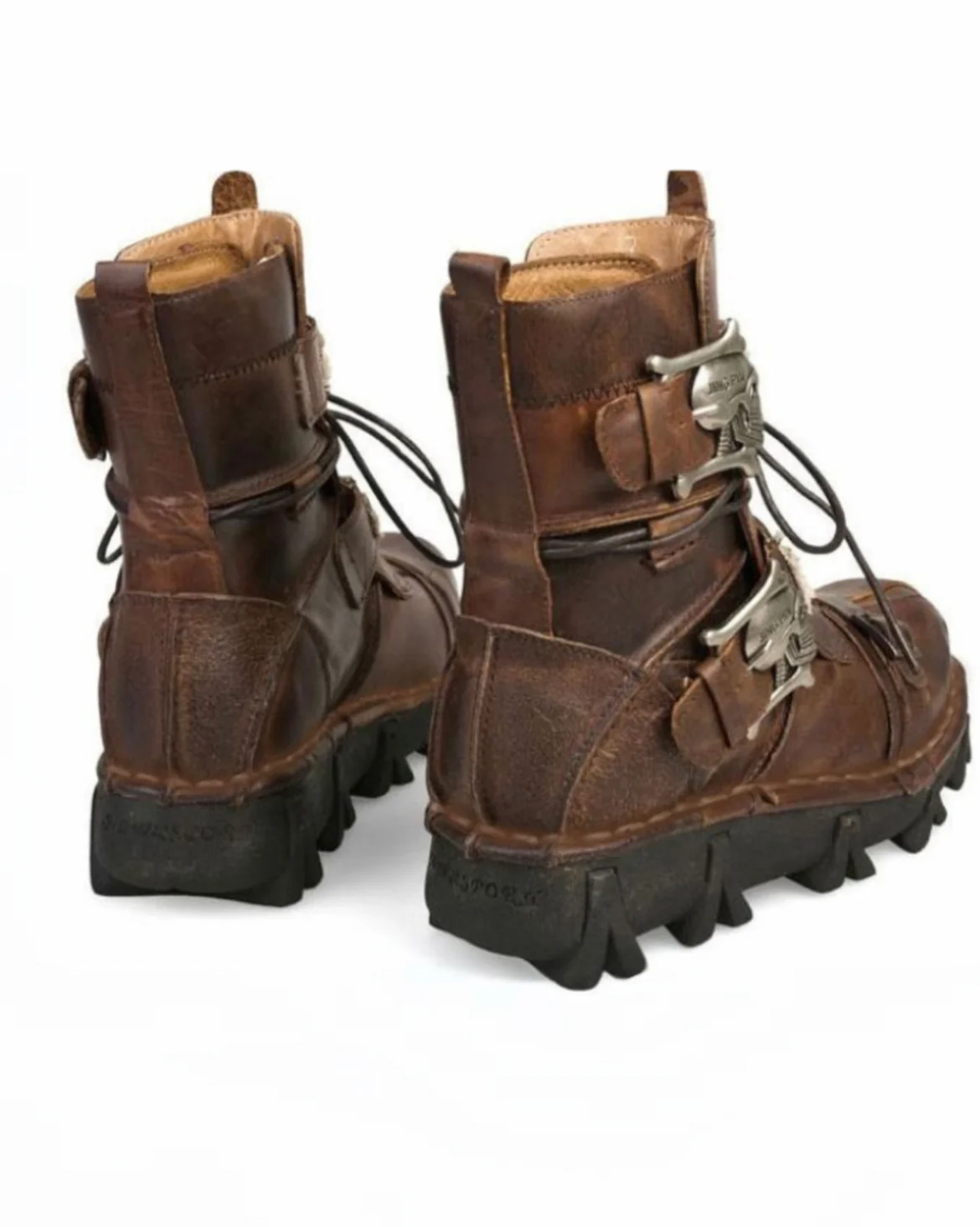 Techwear Punk Skull Unisex Motorcycle Riding Boots - Image 13