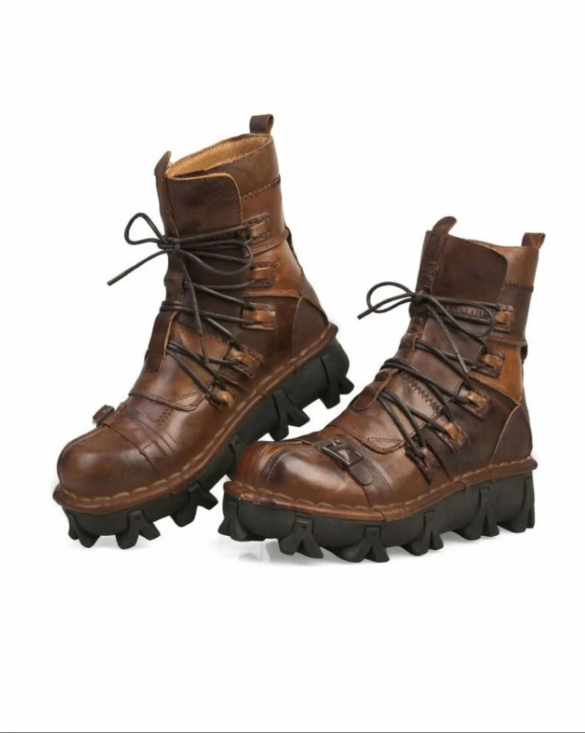 Techwear Punk Style Unisex Motorcycle Riding Boots - Image 11